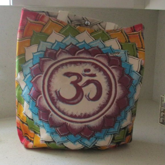 Mirror Canvas Tote Bag NEW Hindu Yoga Carry-all - Picture 3 of 13